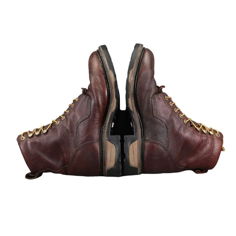 Tony Lama Shoes Mens 10 Boots Work Timber Lace Up Leather Waterproof Utility Mid